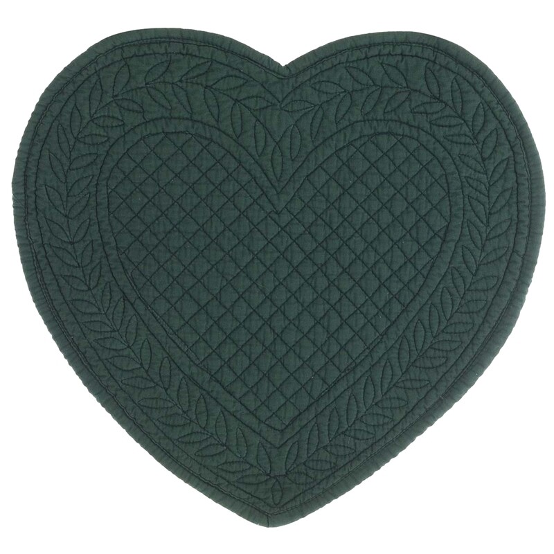 Tovaglietta cuore "Carmen" verde
