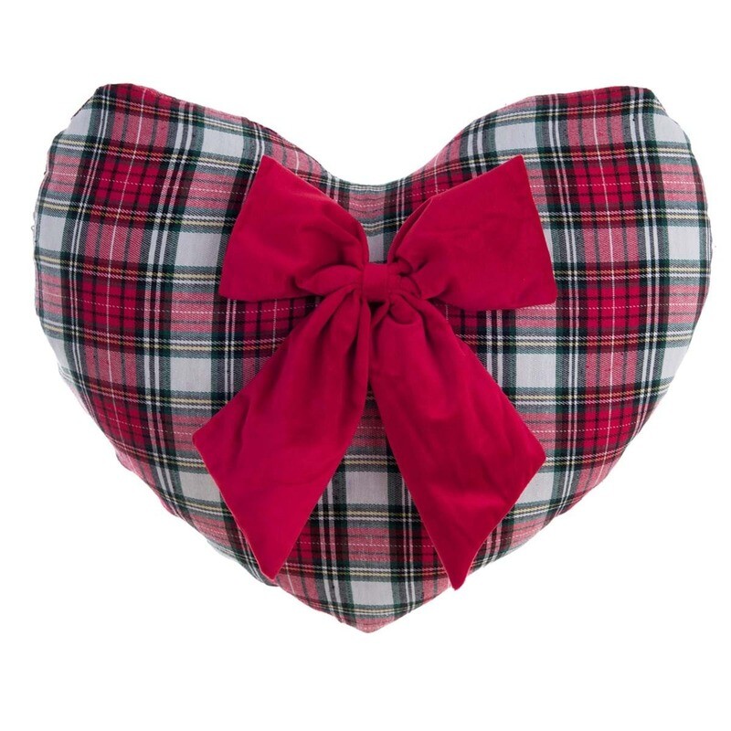 Cuscino cuore Cuscino cuore "Ralph" tartan