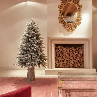 Pino innevato Merano EDG con LED h.150cm Pino innevato Merano EDG con LED h.150cm