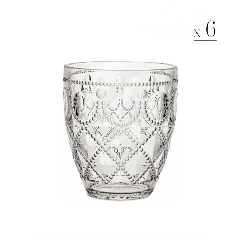Set 6 bicchieri acqua "Diamante"