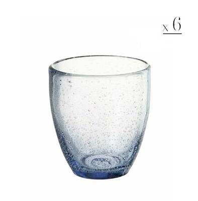 Set 6 bicchieri acqua "Bolle" lavanda