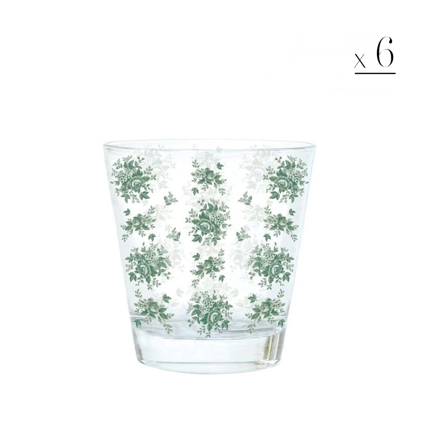 Set 6 bicchieri acqua "Splendor green"