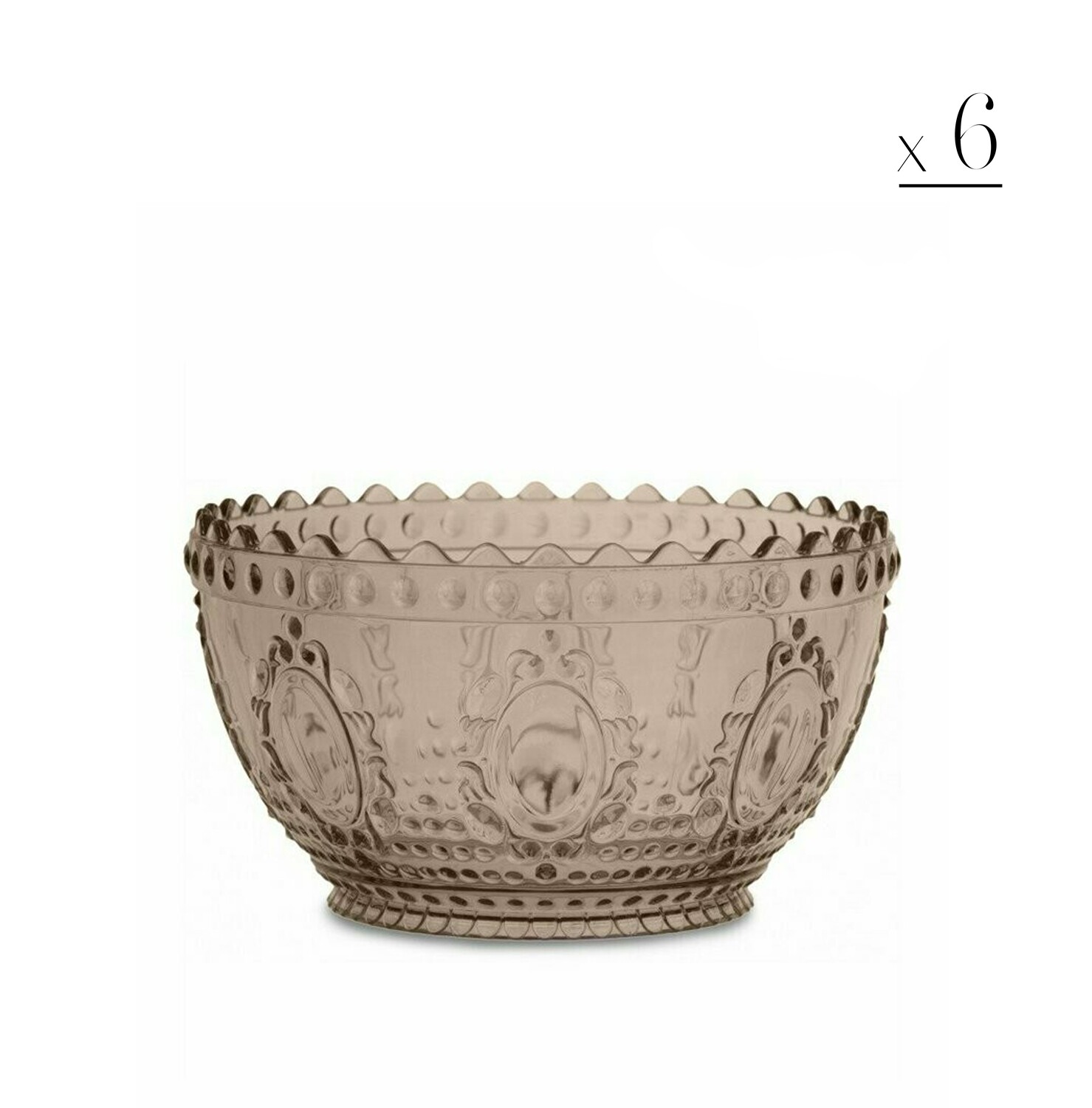 Set 6 coppette frutta "Baroque&Rock"