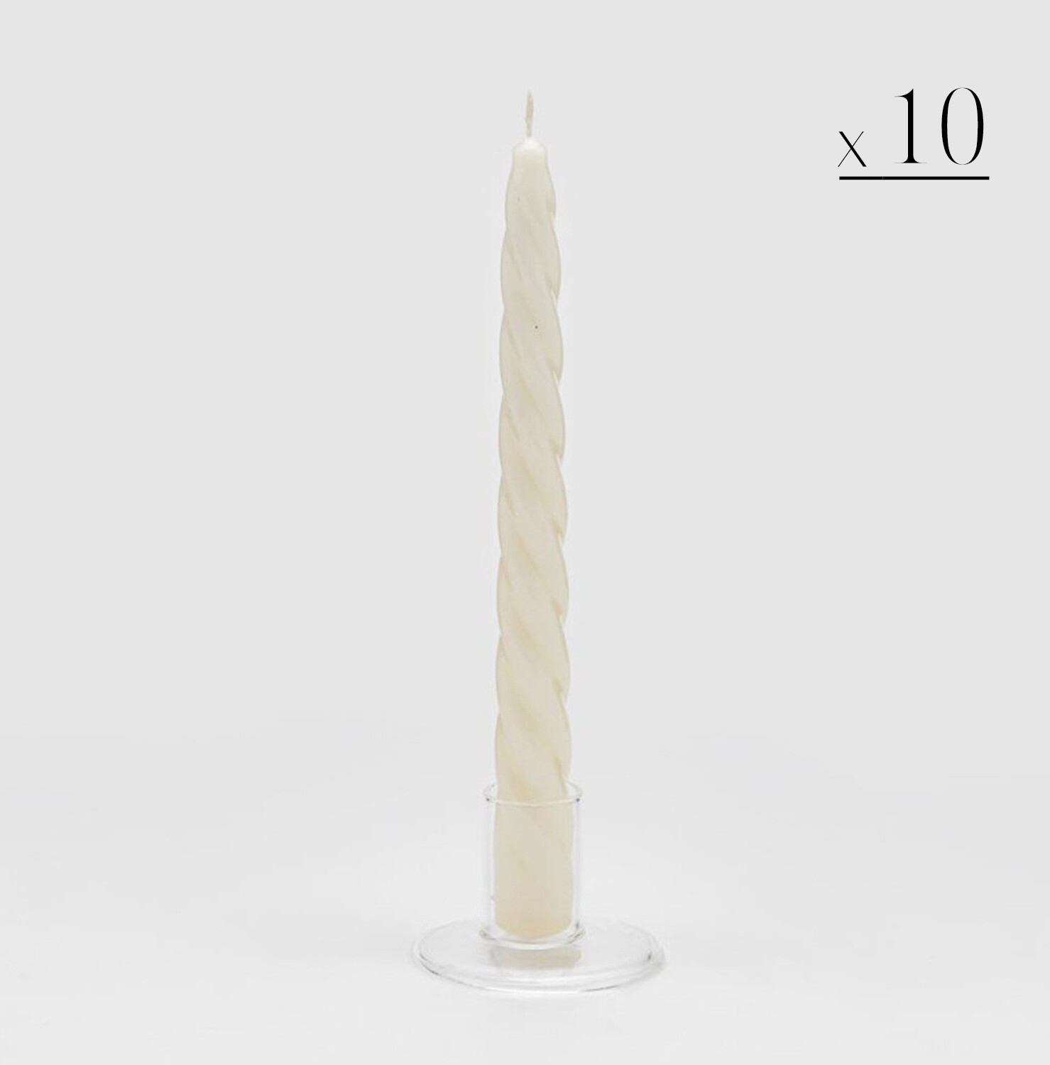 Set 10 candele stelo "Twist"