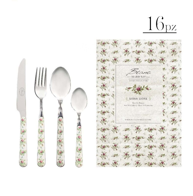 Set 16 posate "Moss Rose"