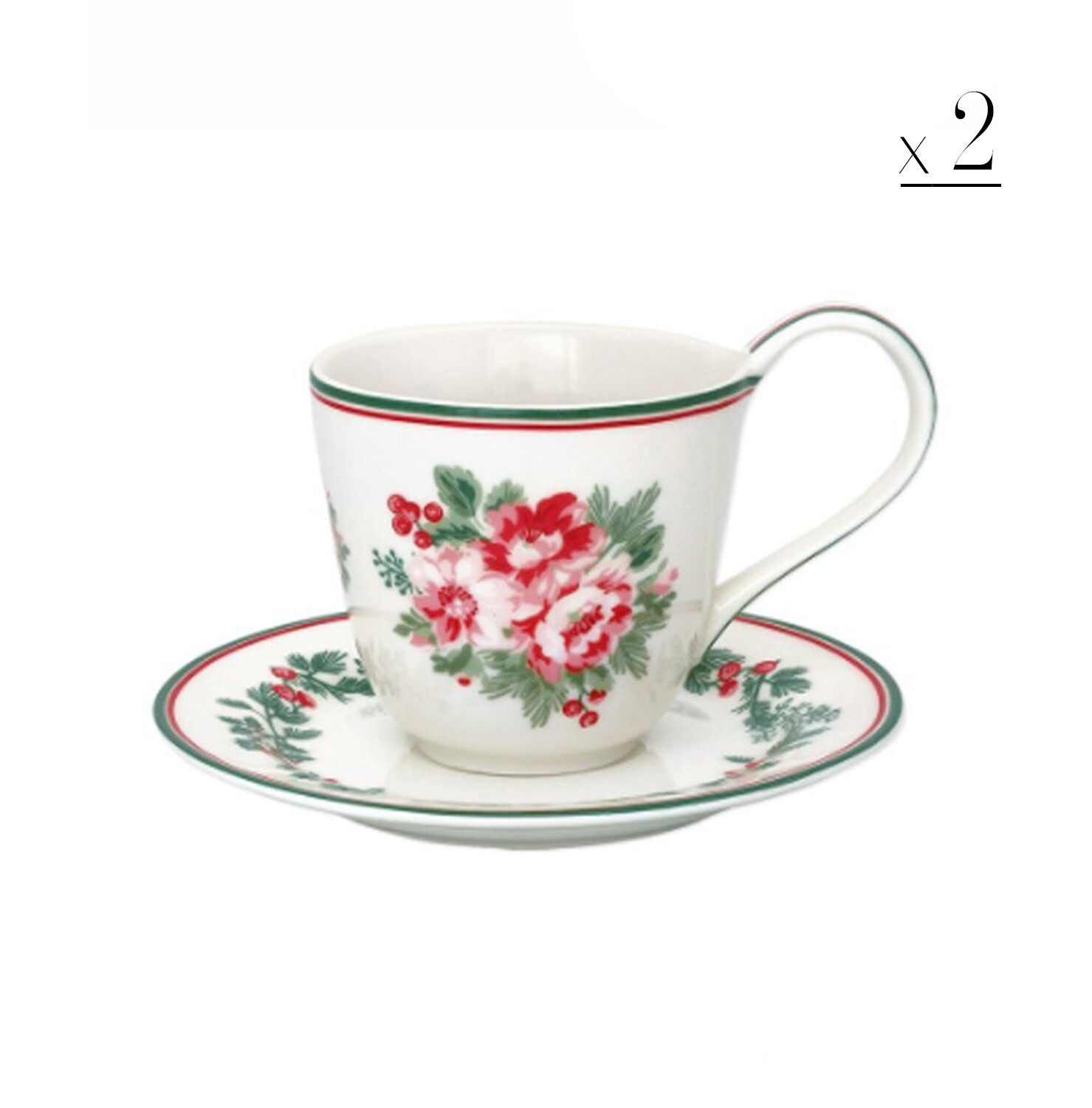 Set 2 tazzine "Charline"