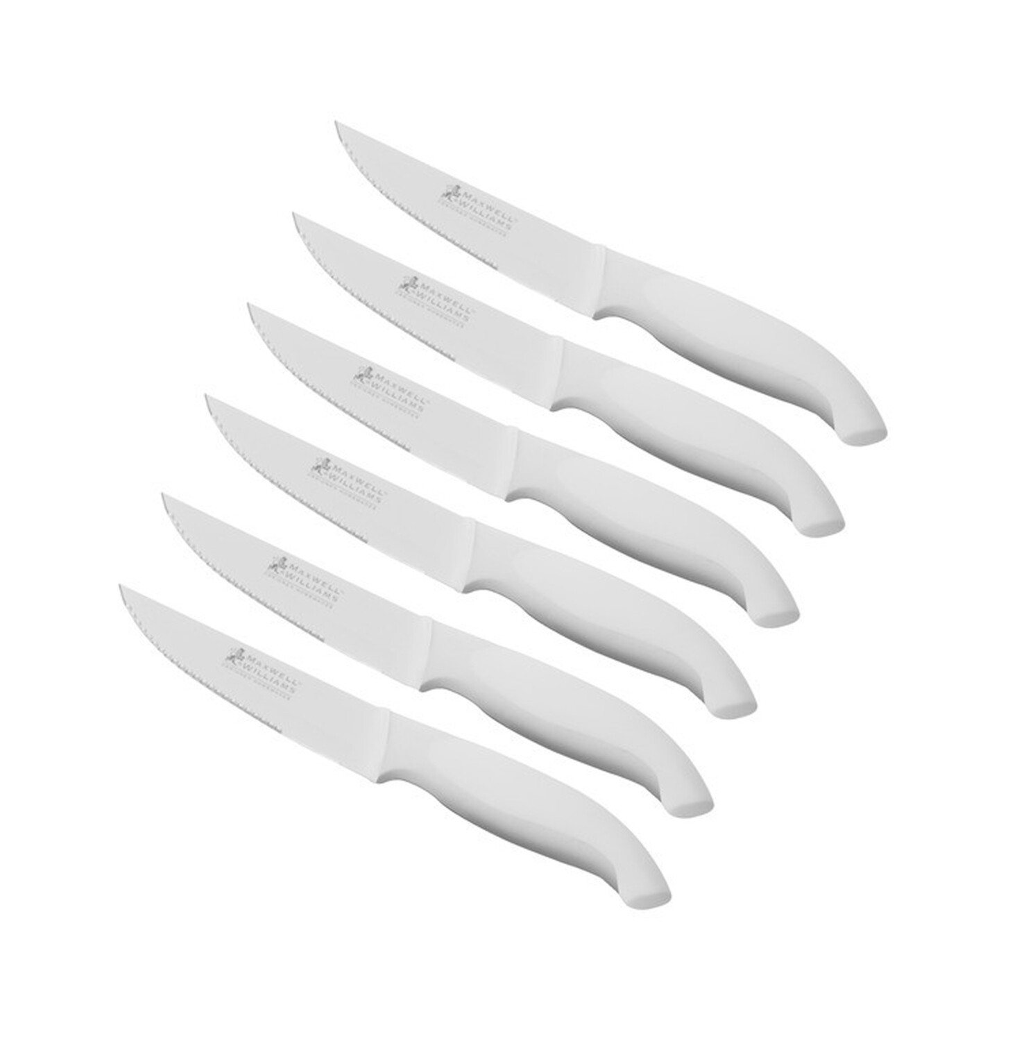 Set 6 coltelli "Slice & Dice" bianchi