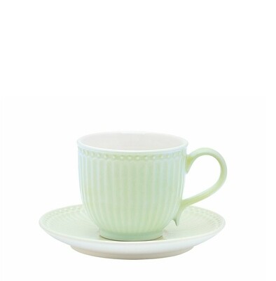 Tazza Tazza "Alice" verde pastello