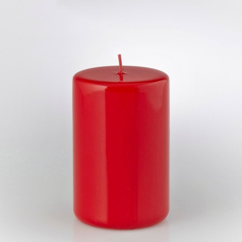Candela cilindrica rossa