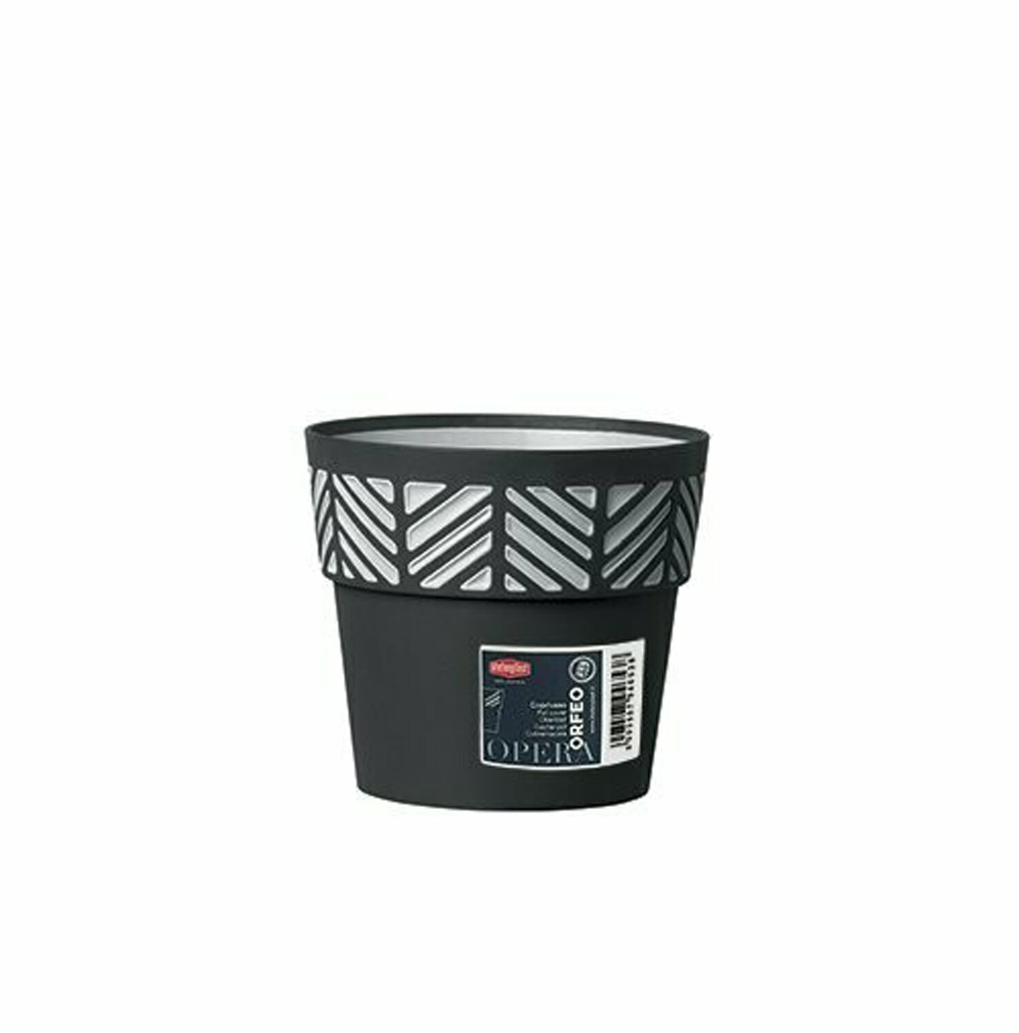Vaso opera Orfeo ø 15cm h.15cm GRAFITE