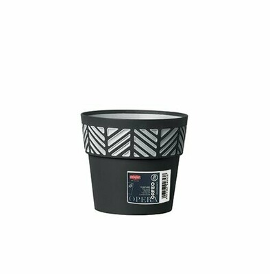 Vaso opera Orfeo ø 15cm h.15cm GRAFITE