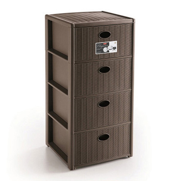 Cassettiera Elegance 4 Tortora