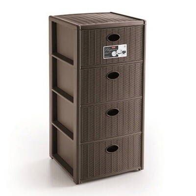 Cassettiera Elegance 4 Tortora