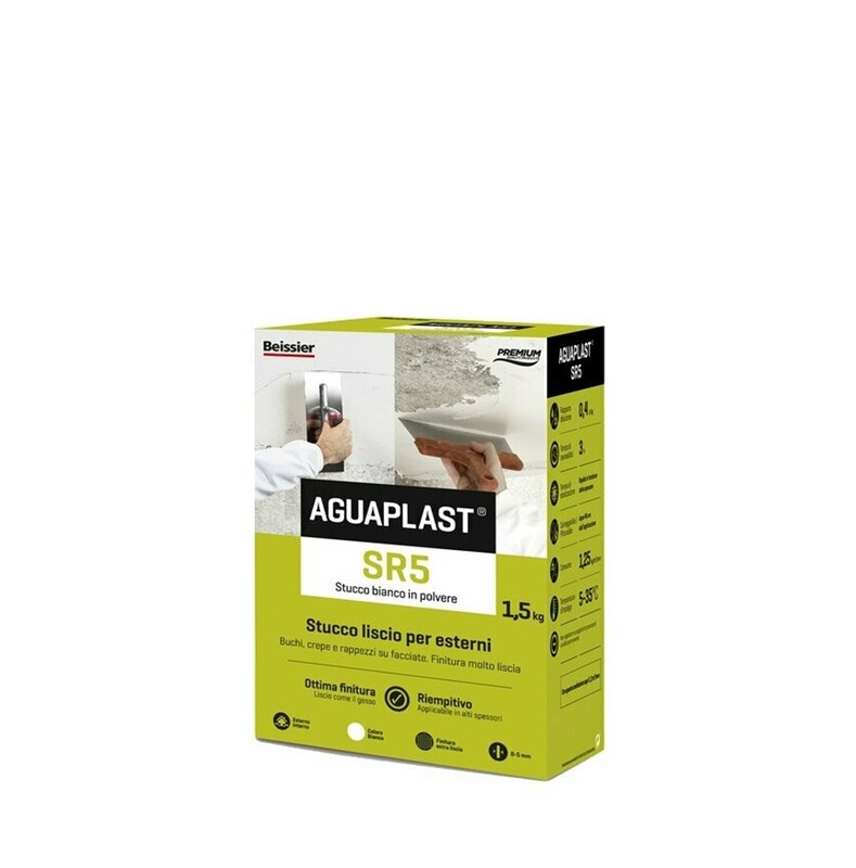 Stucco in polvere Aguaplast SR5 Liscio 1,5Kg