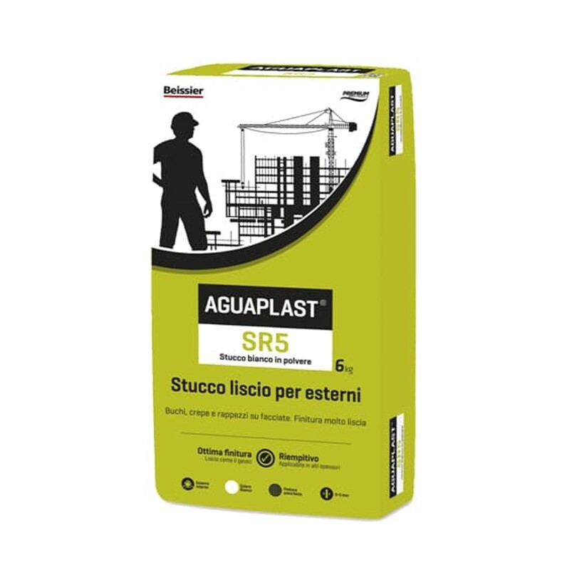 Stucco in polvere Aguaplast SR5 Liscio 6Kg