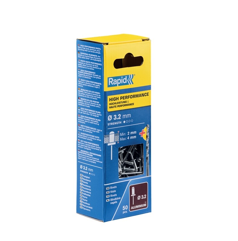 Rivetti alluminio 3,2x8mm (cf.50pz)