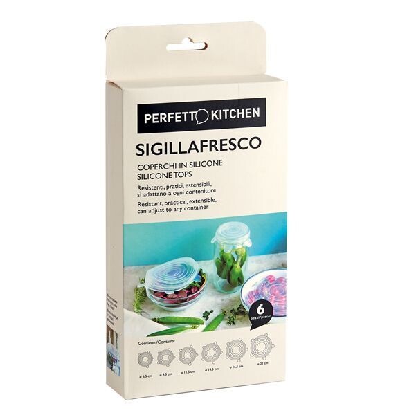 Coperchi in silicone Perfetto Sigillafresco (cf.6pz)