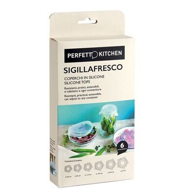 Coperchi in silicone Perfetto Sigillafresco (cf.6pz)