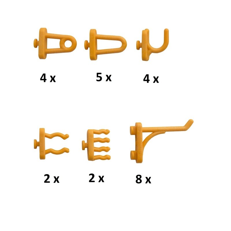Set 25 ganci per pannello