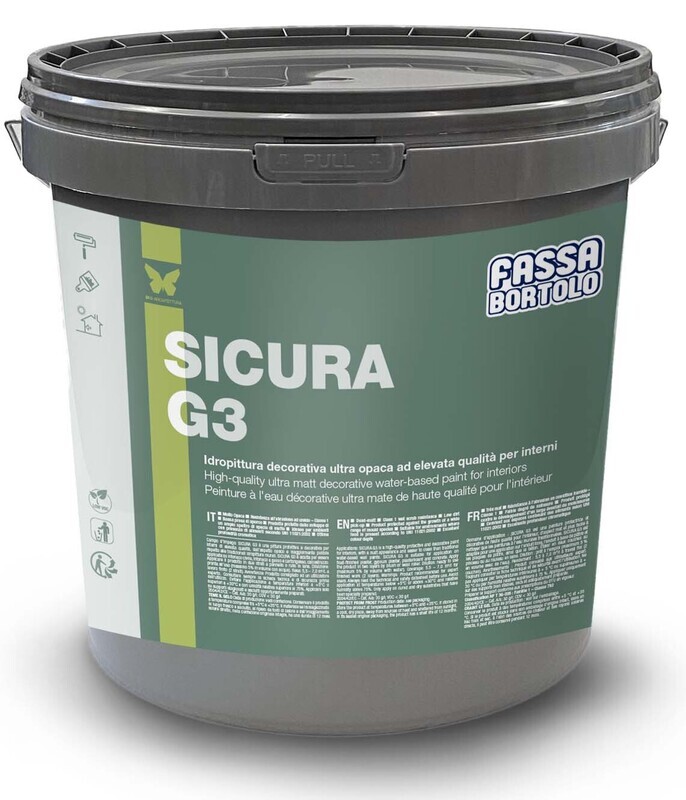 Idropittura opaca Fassa Sicura G3 10Litri