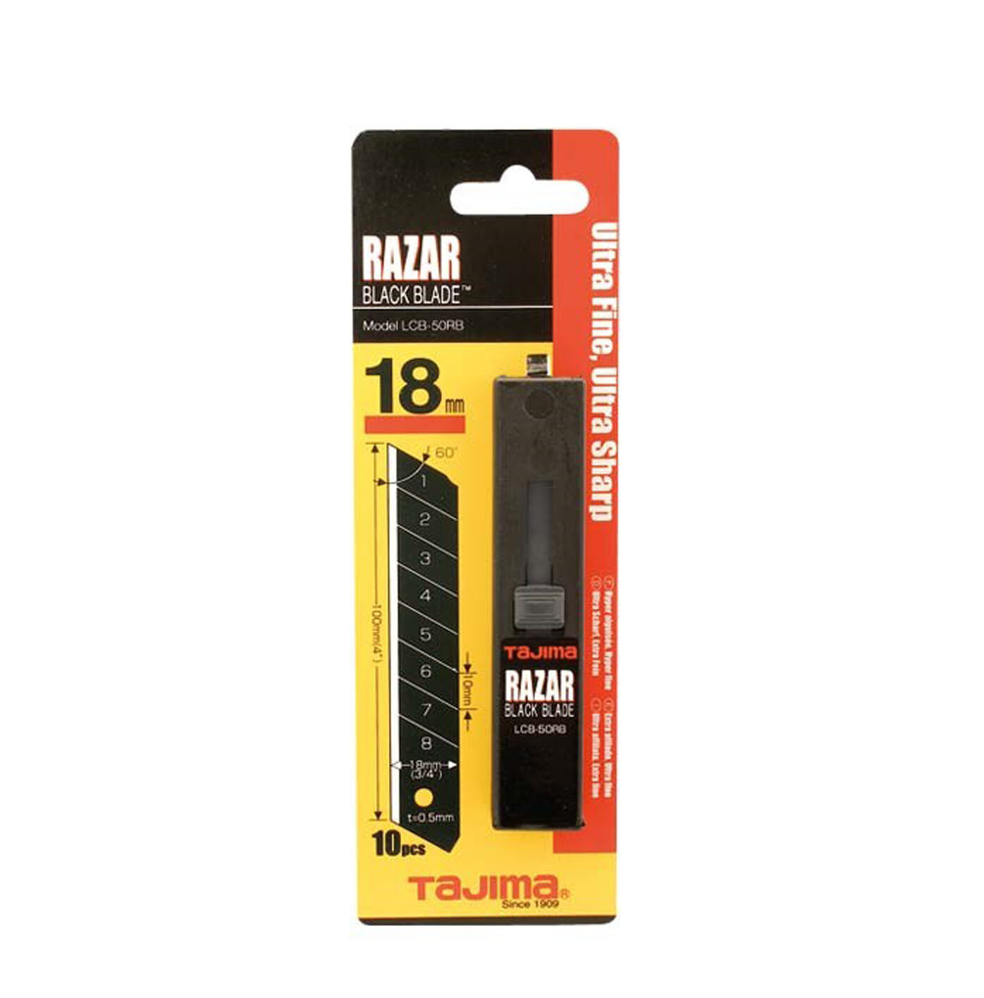 Lama ricambio cutter Razar Black 18mm