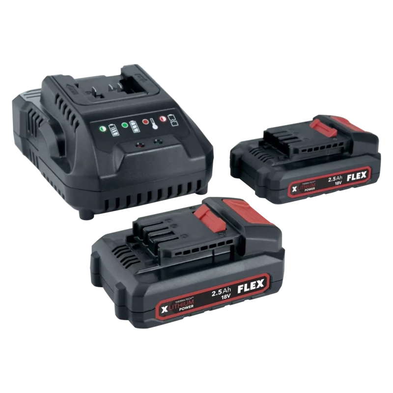 Set carica batteria e 2 batterie 2,5Ah P-Set 22 Q
