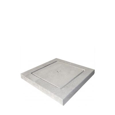 Coperchio in cemento 27x27cm h.5cm (pozzetto 20x20)