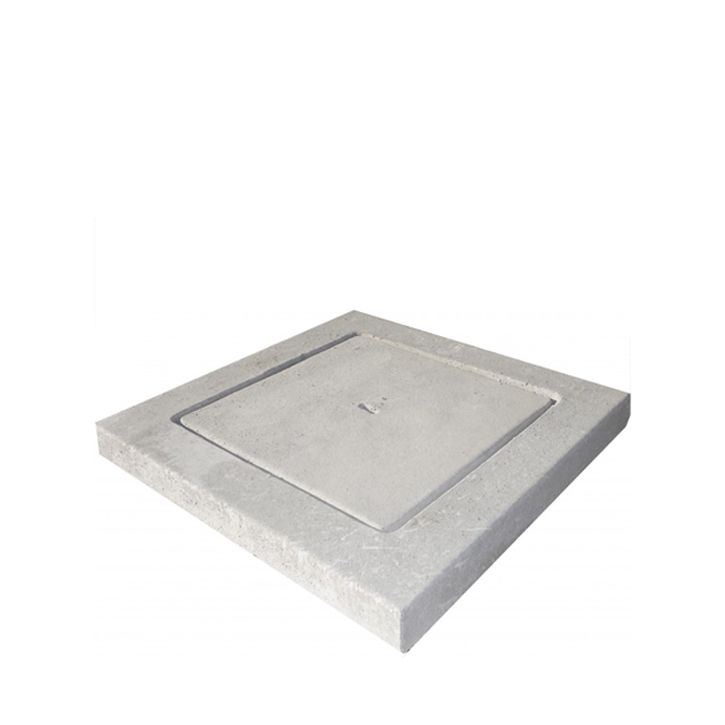 Coperchio in cemento 37x37cm h.6,5cm (pozzetto 30x30)