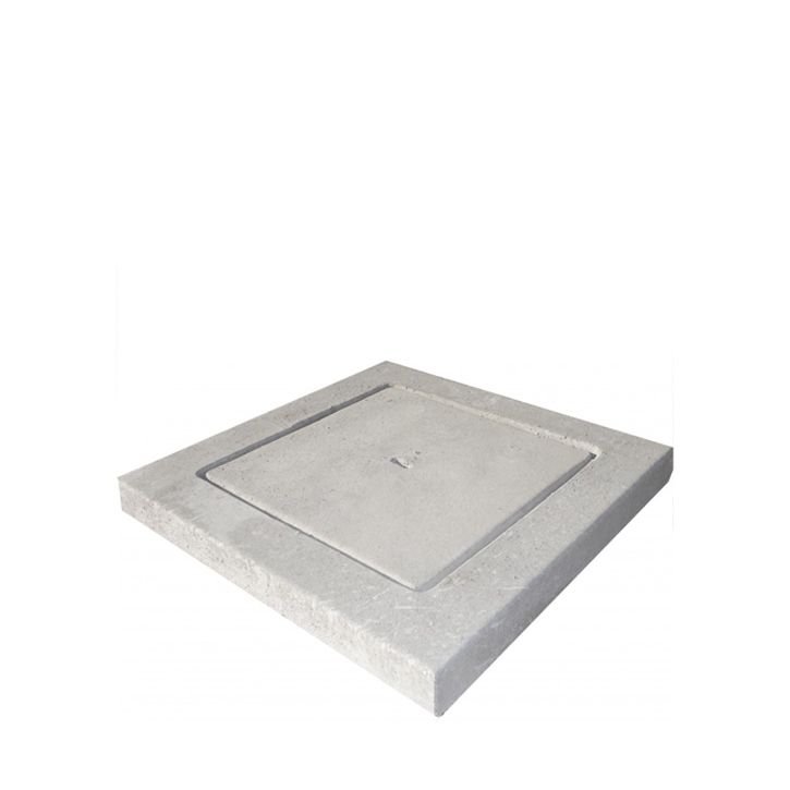 Coperchio in cemento 31x31cm h.5,5cm (pozzetto 24x24)