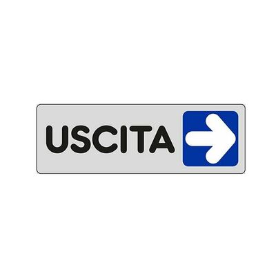 Cartello adesivo Uscita