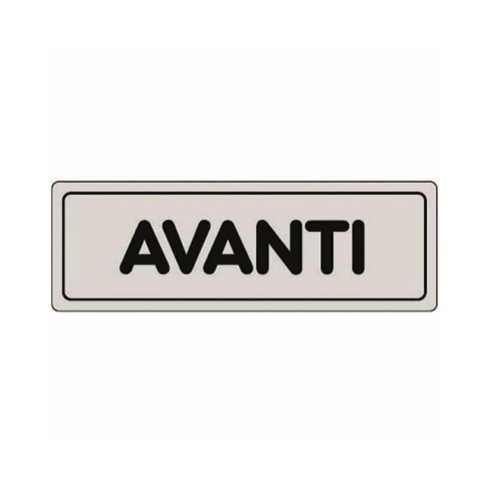 Cartello adesivo Avanti