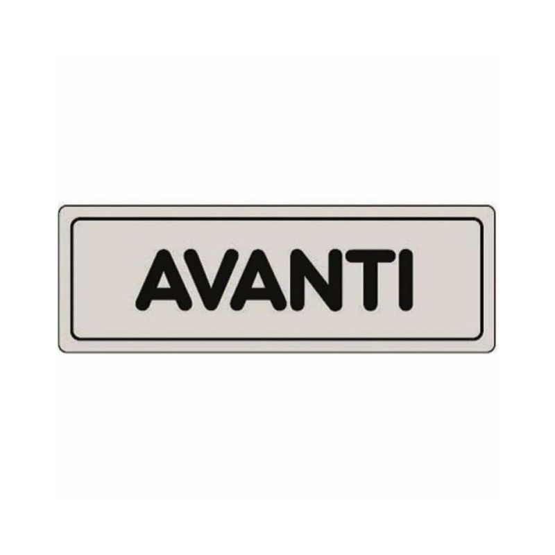 Cartello adesivo Avanti