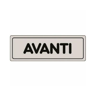Cartello adesivo Avanti