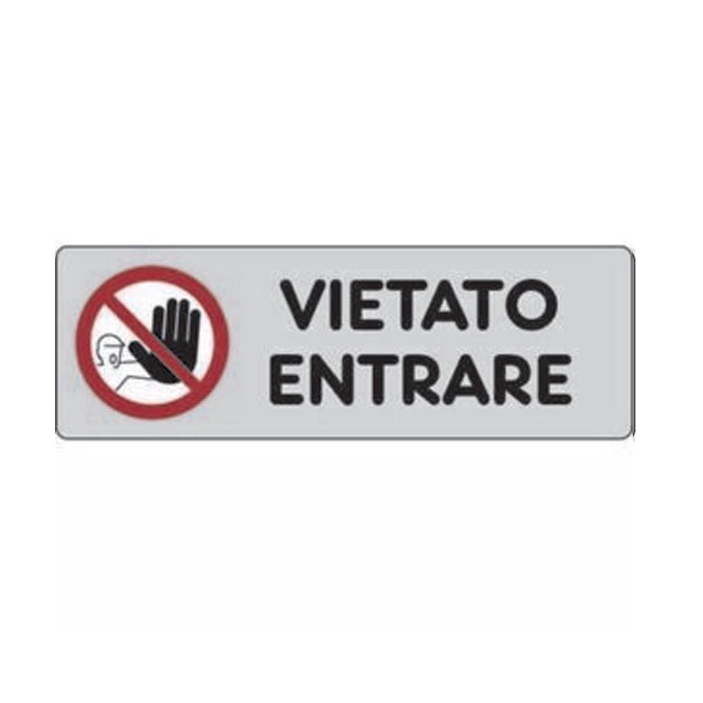 Cartello adesivo Vietato entrare