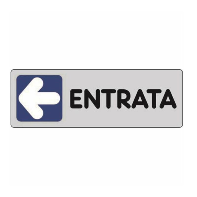 Cartello adesivo Entrata