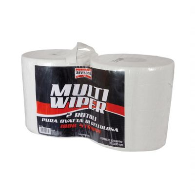 Set 2 rotoli carta pura cellulosa Multi Wiper