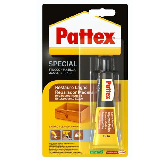 Stucco adesivo rapido Speciale Restauro Pattex legno chiaro 50gr