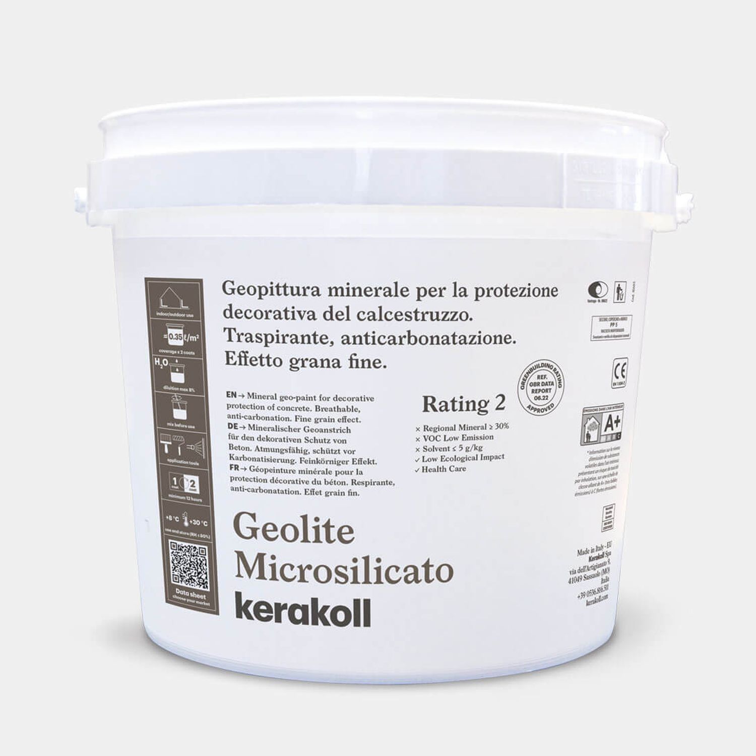 Geopittura riempitiva cls Geolite Microsilicato 14Litri