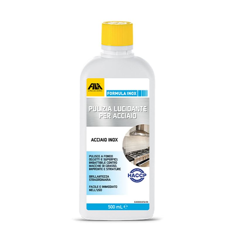 Detergente lucidante per acciaio Fila formula inox 500ml