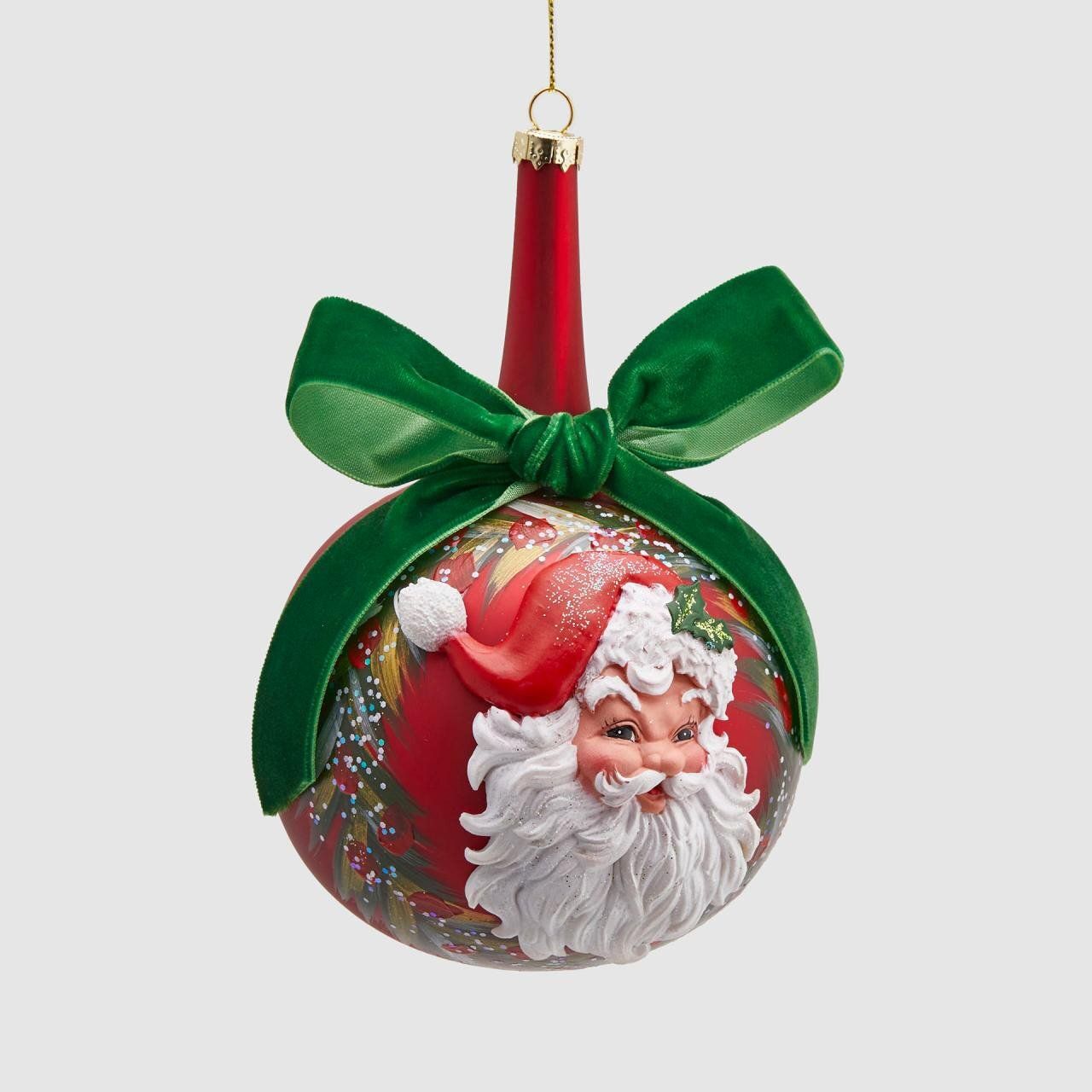 Sfera vetro babbo natale