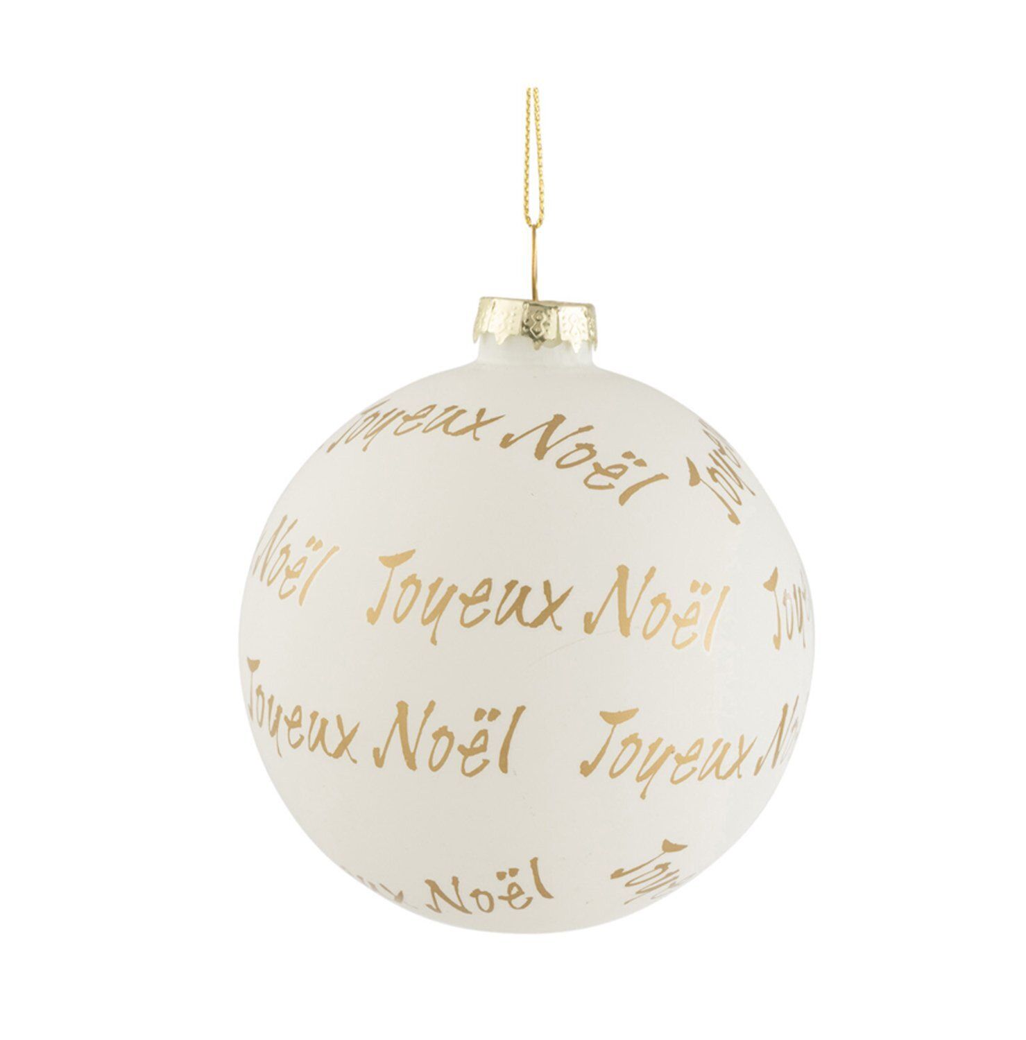Sfera vetro Merry Christmas/Noel