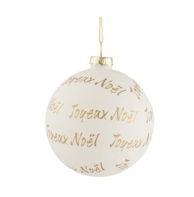Sfera vetro Merry Christmas/Noel