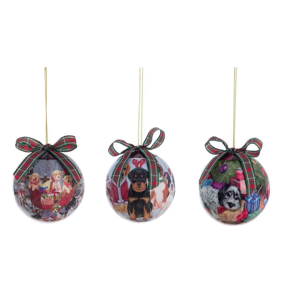 Set 14 sfere di natale con scatola esagonale