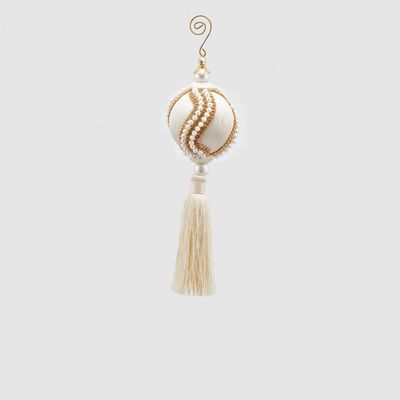 Sfera con nappe ricamo