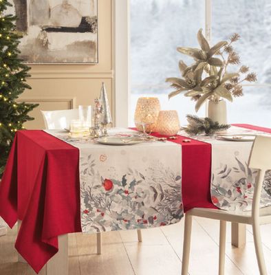 Tovaglia antimacchia rossa 155x270cm
