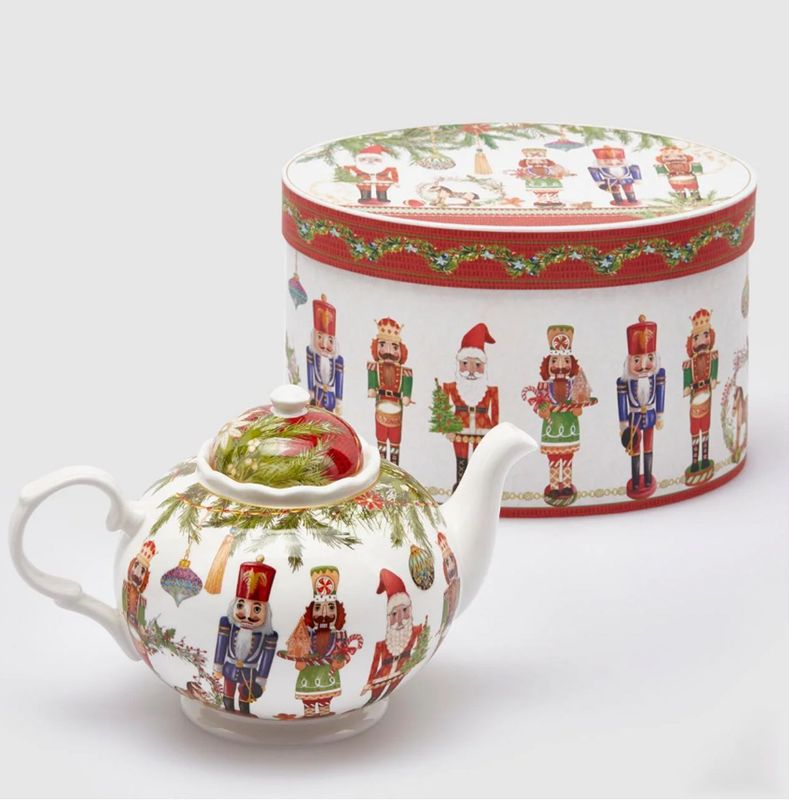 Teiera soldatini e babbo Natale Teiera soldatini e babbo Natale
