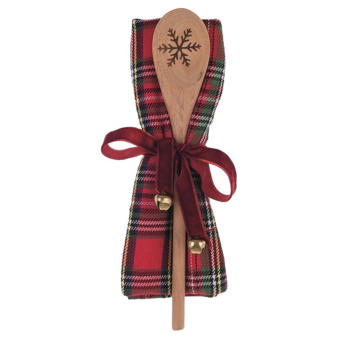 Canovaccio tartan con mestolo Christmas gift