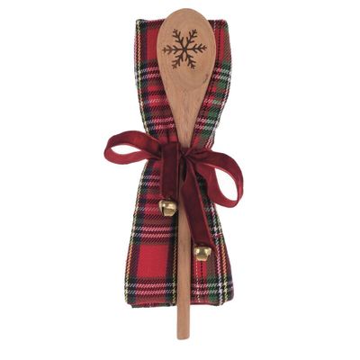 Canovaccio tartan con mestolo Christmas gift Canovaccio tartan con mestolo Christmas gift