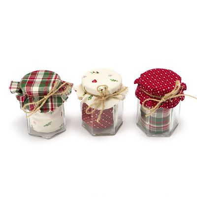 Barattolo con canovaccio Christmas time