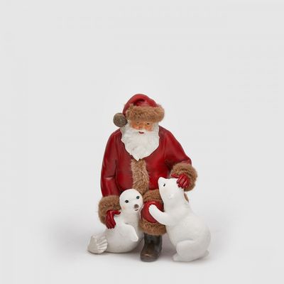 Babbo natale con orso e foca